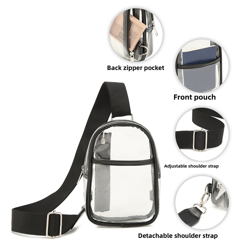 Bolso bandolera transparente,  - Sling Backpack Shoulder reseña y precio