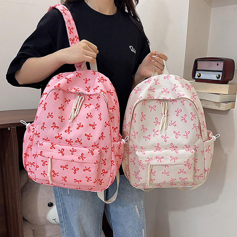 Mochila con estampado de lazo, - School Backpack Teen reseña y precio